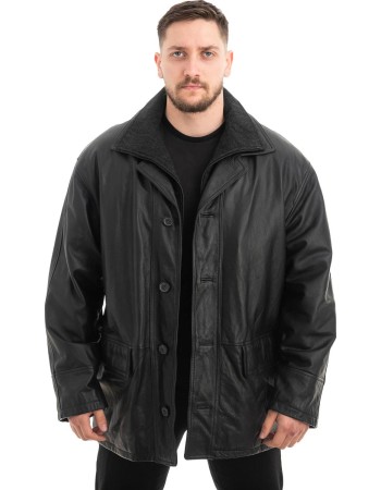  Γνήσιο Ανδρικό Δερμάτινο Μπουφάν - Z662