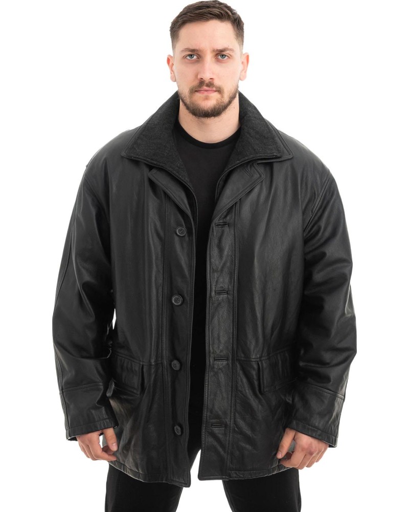  Γνήσιο Ανδρικό Δερμάτινο Μπουφάν - Z662
