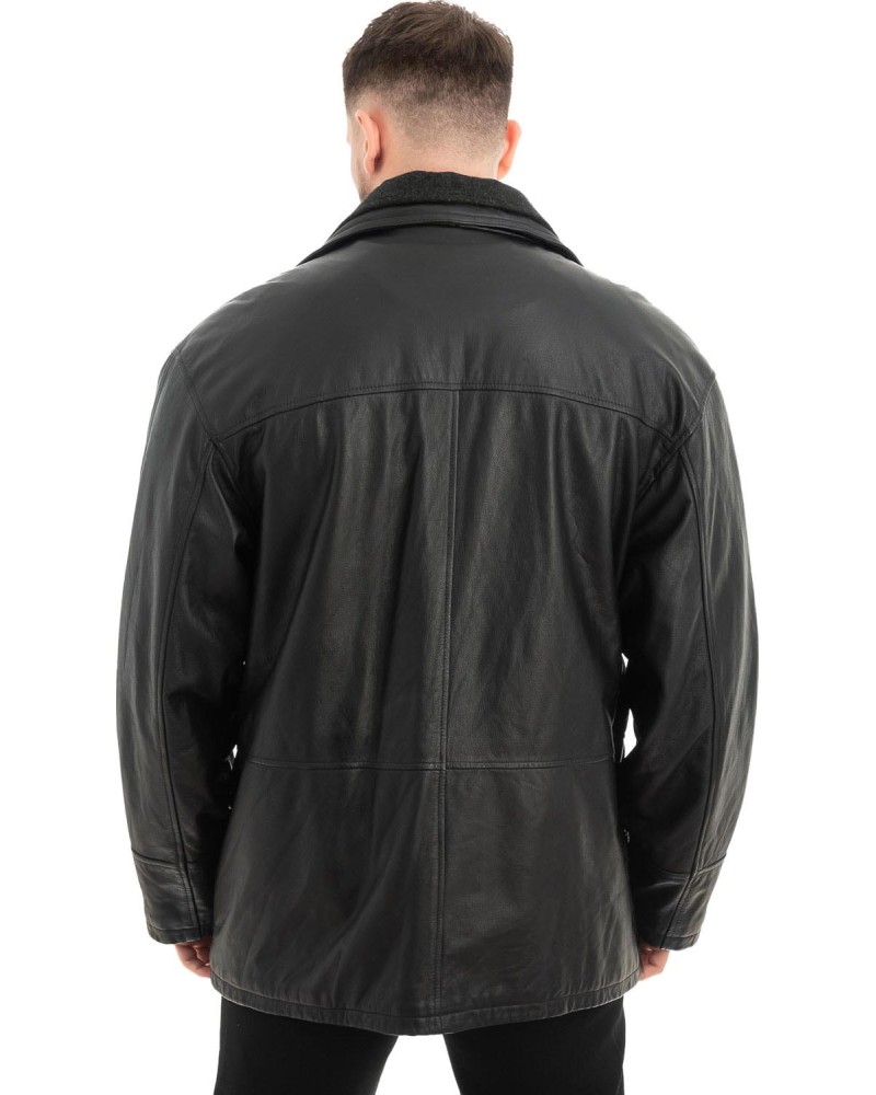  Γνήσιο Ανδρικό Δερμάτινο Μπουφάν - Z662