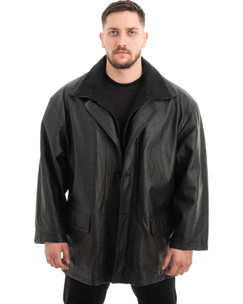  Γνήσιο Ανδρικό Δερμάτινο Μπουφάν - Z663