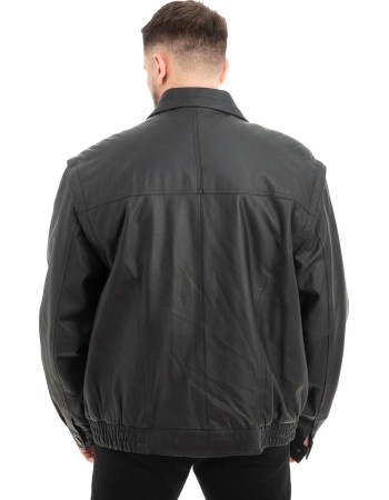  Γνήσιο Ανδρικό Δερμάτινο Μπουφάν - Z667