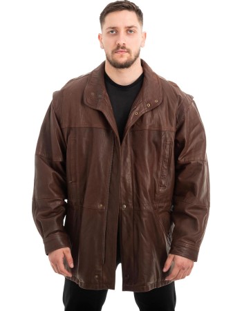  Γνήσιο Ανδρικό Δερμάτινο Μπουφάν - Z670