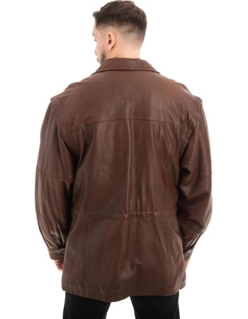  Γνήσιο Ανδρικό Δερμάτινο Μπουφάν - Z670