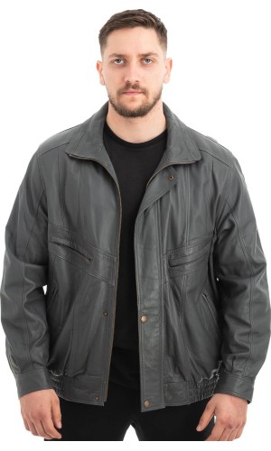  Γνήσιο Ανδρικό Δερμάτινο Μπουφάν - Z671