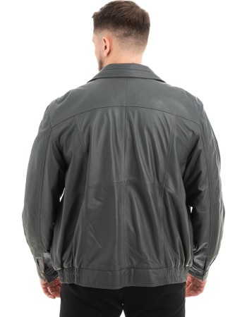  Γνήσιο Ανδρικό Δερμάτινο Μπουφάν - Z671