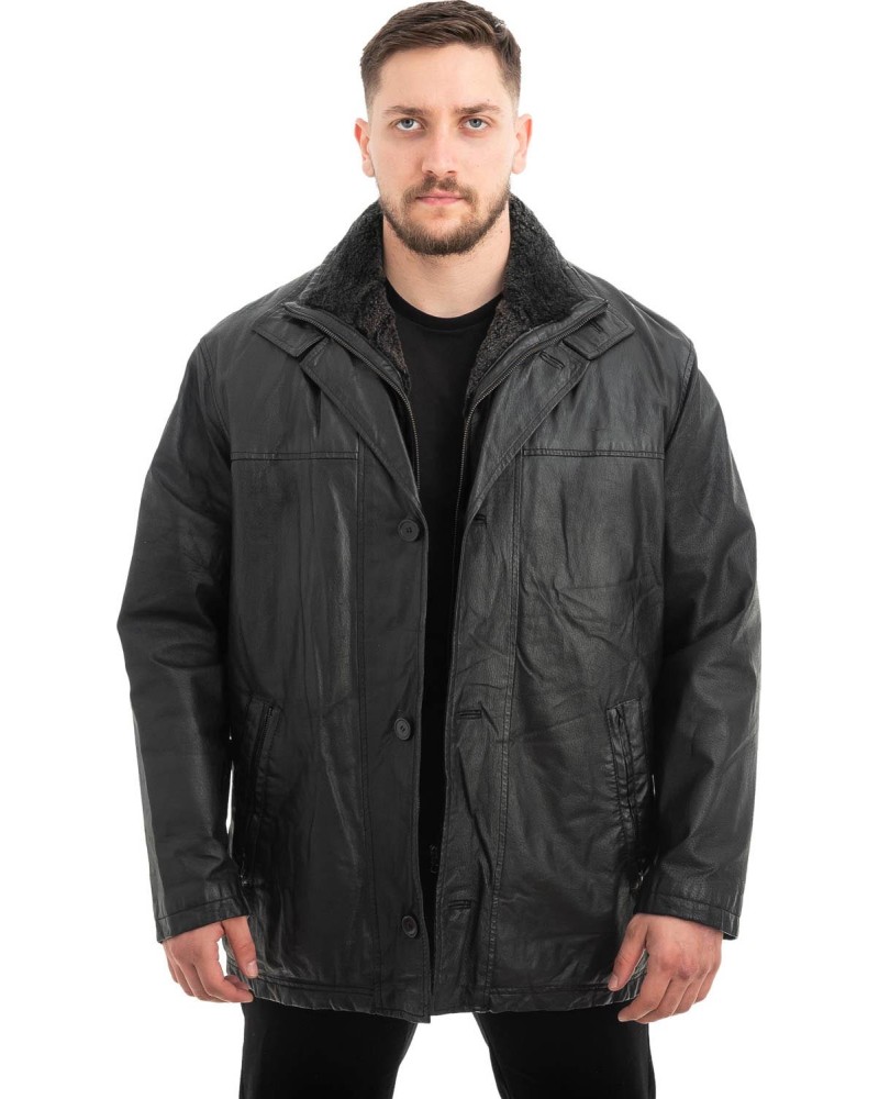  Γνήσιο Ανδρικό Δερμάτινο Μπουφάν - Z675