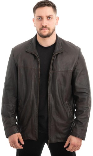  Γνήσιο Ανδρικό Δερμάτινο Μπουφάν - Z676