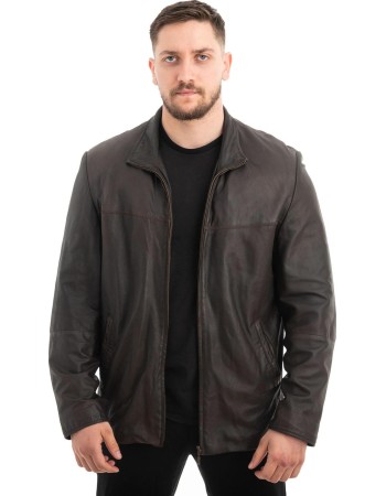  Γνήσιο Ανδρικό Δερμάτινο Μπουφάν - Z676