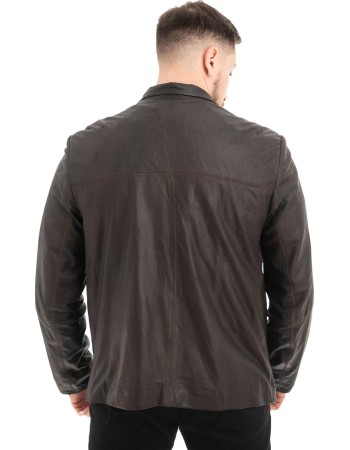  Γνήσιο Ανδρικό Δερμάτινο Μπουφάν - Z676