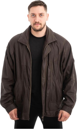  Γνήσιο Ανδρικό Δερμάτινο Μπουφάν - Z677