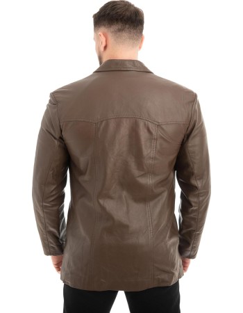 Γνήσιο Ανδρικό Δερμάτινο Σακάκι - Z678