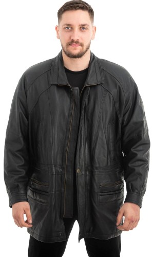  Γνήσιο Ανδρικό Δερμάτινο Μπουφάν - Z679