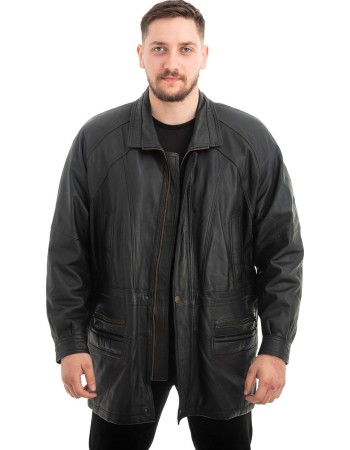  Γνήσιο Ανδρικό Δερμάτινο Μπουφάν - Z679