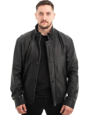 Γνήσιο Ανδρικό Δερμάτινο Μπουφάν - Z680