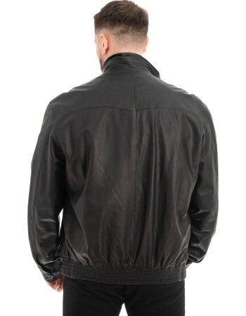  Γνήσιο Ανδρικό Δερμάτινο Μπουφάν - Z680
