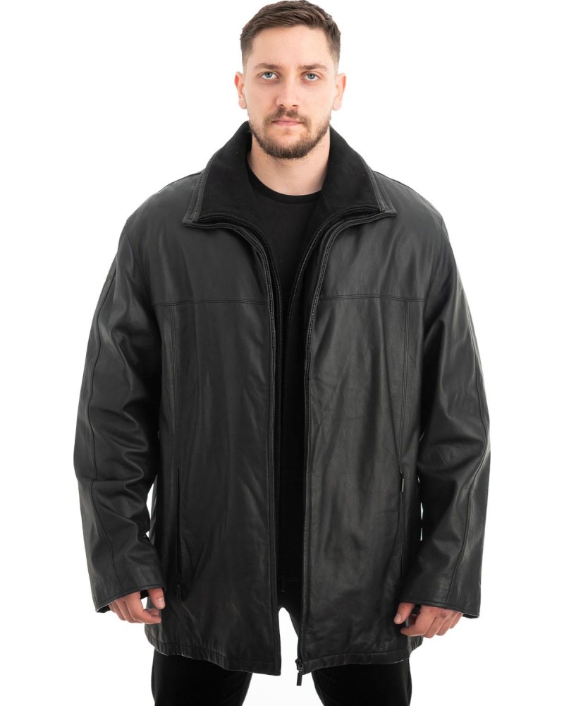  Γνήσιο Ανδρικό Δερμάτινο Μπουφάν - Z682