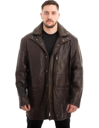  Γνήσιο Ανδρικό Δερμάτινο Μπουφάν - Z684