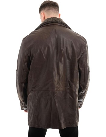  Γνήσιο Ανδρικό Δερμάτινο Μπουφάν - Z684