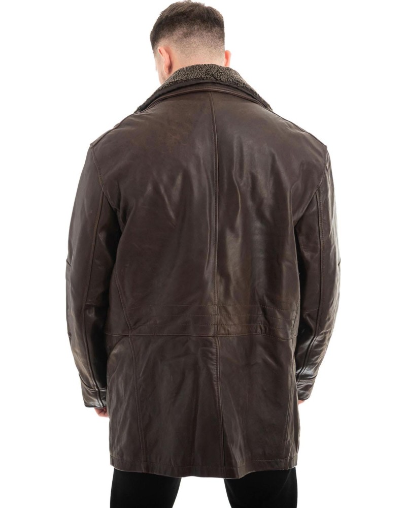  Γνήσιο Ανδρικό Δερμάτινο Μπουφάν - Z684