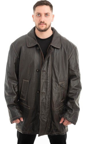  Γνήσιο Ανδρικό Δερμάτινο Μπουφάν - Z685