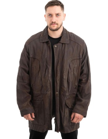  Γνήσιο Ανδρικό Δερμάτινο Μπουφάν - Z688