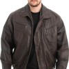  Γνήσιο Ανδρικό Δερμάτινο Μπουφάν - Z689