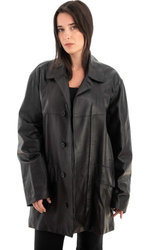 Γνήσιο Γυναικέιο Δερμάτινο Μπουφάν - Z698