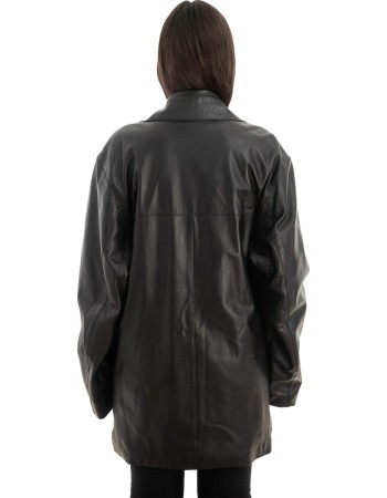 Γνήσιο Γυναικέιο Δερμάτινο Μπουφάν - Z698