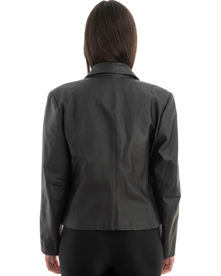 Γνήσιο Γυναικέιο Δερμάτινο Μπουφάν - Z700