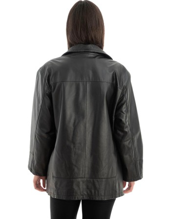 Γνήσιο Γυναικέιο Δερμάτινο Μπουφάν - Z702