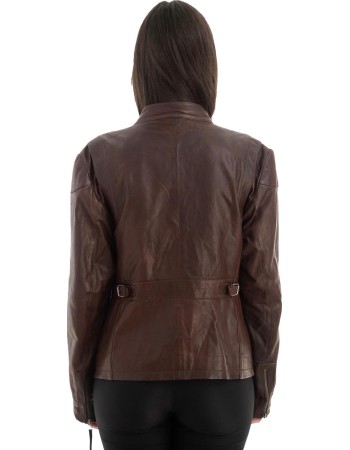 Γνήσιο Γυναικέιο Δερμάτινο Μπουφάν - Z705