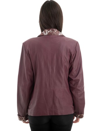 Γνήσιο Γυναικέιο Δερμάτινο Σακάκι - Z708