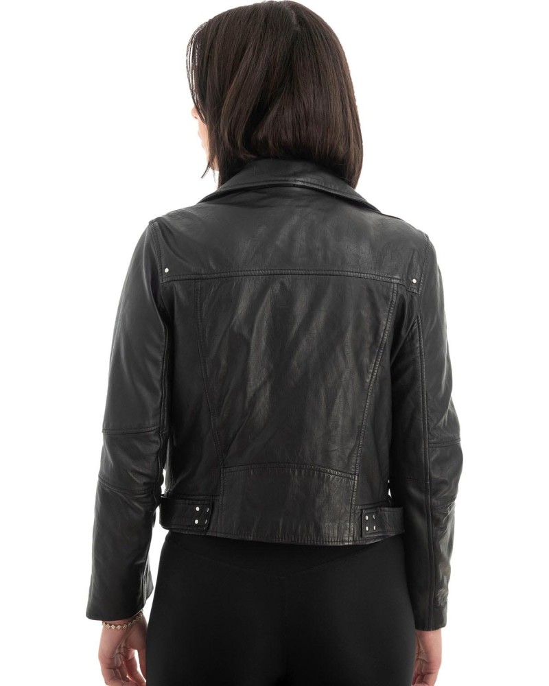 Γνήσιο Γυναικέιο Δερμάτινο Μπουφάν - Z709