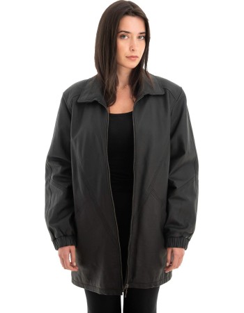 Γνήσιο Γυναικέιο Δερμάτινο Μπουφάν - Z712