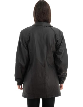 Γνήσιο Γυναικέιο Δερμάτινο Μπουφάν - Z712