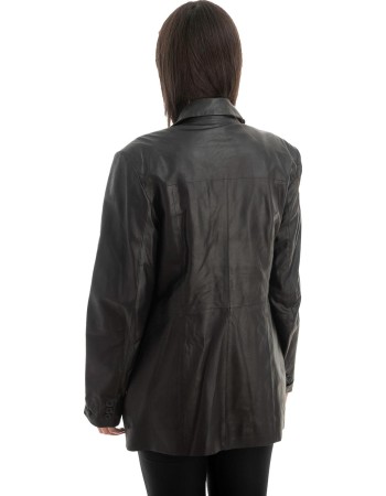 Γνήσιο Γυναικέιο Δερμάτινο Σακάκι - Z713