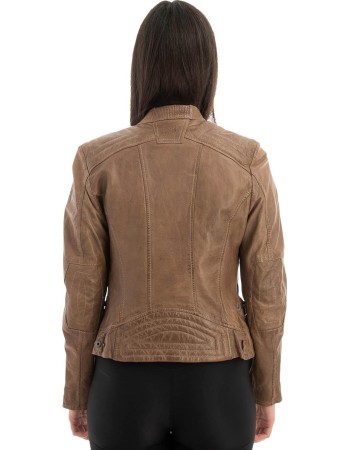 Γνήσιο Γυναικέιο Δερμάτινο Μπουφάν - Z715