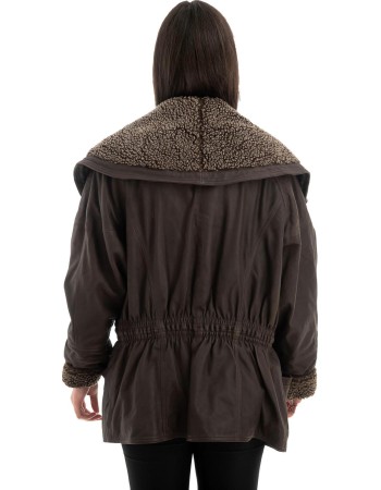 Γνήσιο Γυναικέιο Δερμάτινο Μπουφάν - Z718