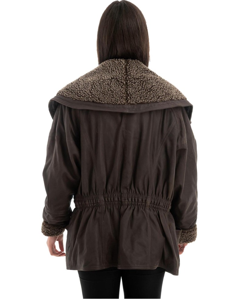 Γνήσιο Γυναικέιο Δερμάτινο Μπουφάν - Z718