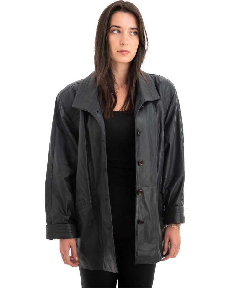 Γνήσιο Γυναικέιο Δερμάτινο Σακάκι - Z720