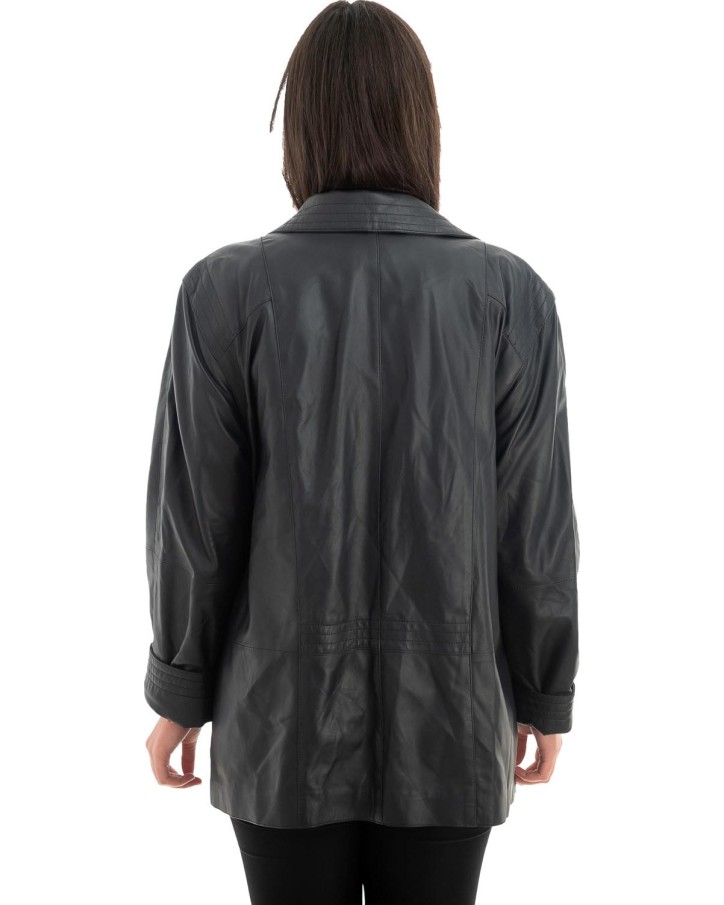 Γνήσιο Γυναικέιο Δερμάτινο Σακάκι - Z720