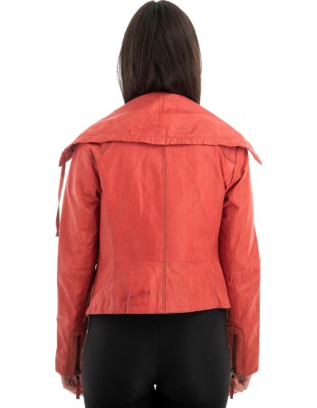 Γνήσιο Γυναικέιο Δερμάτινο Μπουφάν - Z721