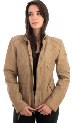 Γνήσιο Γυναικέιο Δερμάτινο Μπουφάν - Z722