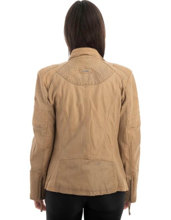 Γνήσιο Γυναικέιο Δερμάτινο Μπουφάν - Z722