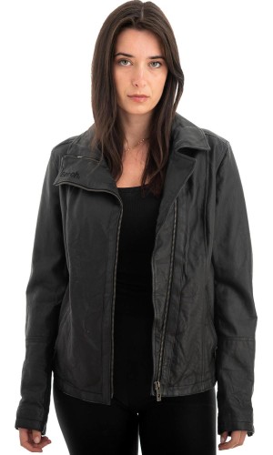 Γνήσιο Γυναικέιο Δερμάτινο Μπουφάν - Z724