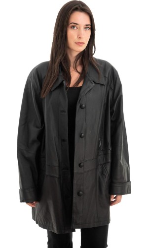 Γνήσιο Γυναικέιο Δερμάτινο Μπουφάν - Z727