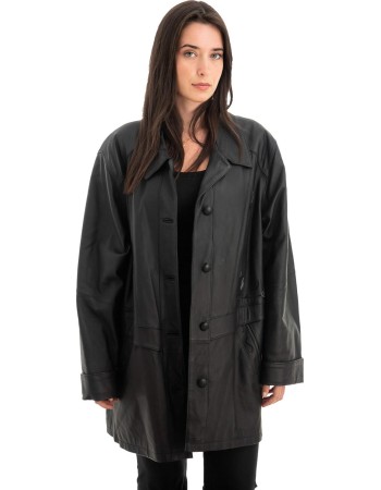 Γνήσιο Γυναικέιο Δερμάτινο Μπουφάν - Z727