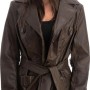 Γνήσιο Γυναικέιο Δερμάτινο Παλτό - Z730