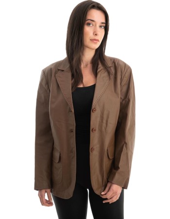 Γνήσιο Γυναικέιο Δερμάτινο Σακάκι - Z734