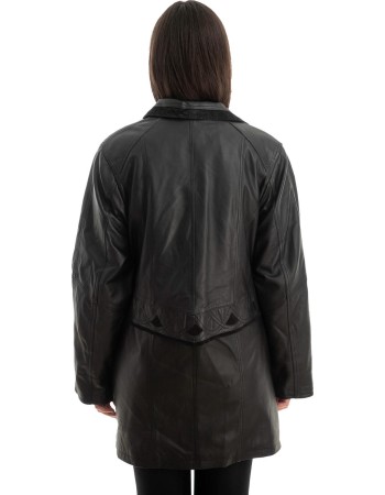 Γνήσιο Γυναικέιο Δερμάτινο Μπουφάν - Z735